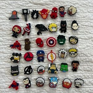 Superhero and Anime Shoe Charms